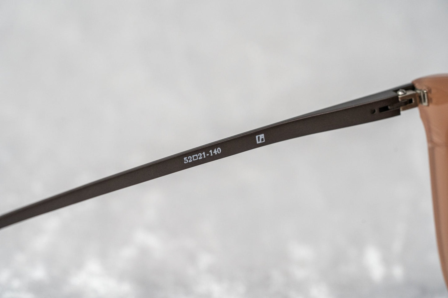 Kris Van Assche Sunglasses D-Frame Peach and Brown