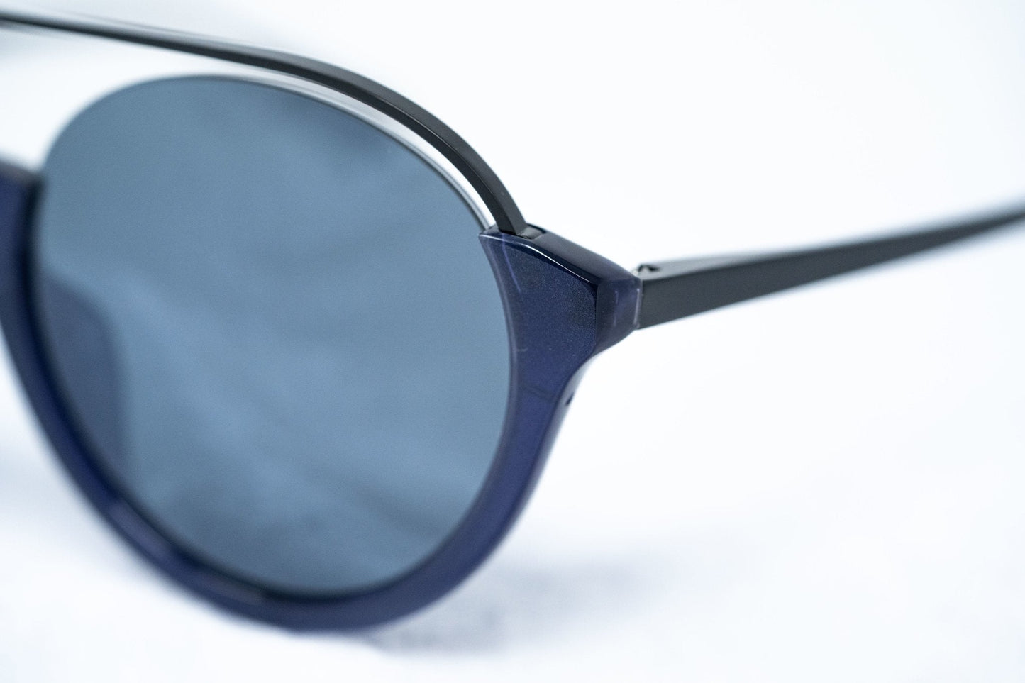 Kris Van Assche Sunglasses Round Black and Blue KVA83C4SUN