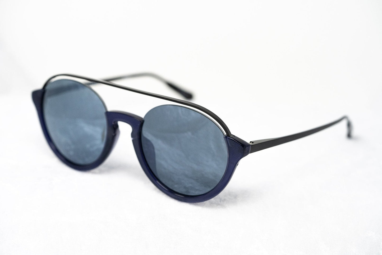 Kris Van Assche Sunglasses Round Black and Blue KVA83C4SUN