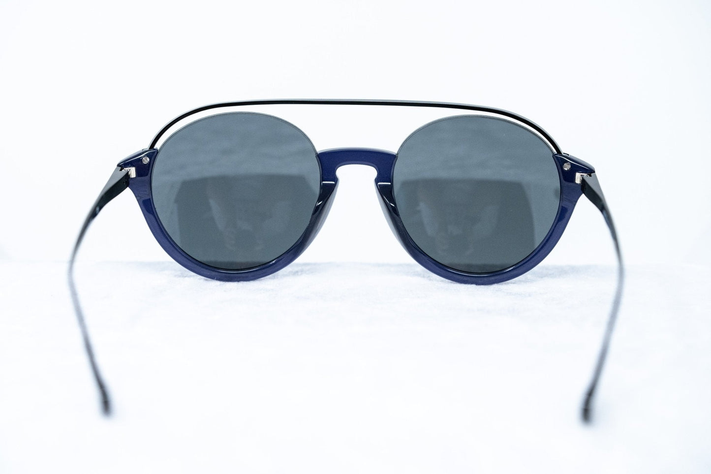 Kris Van Assche Sunglasses Round Black and Blue KVA83C4SUN