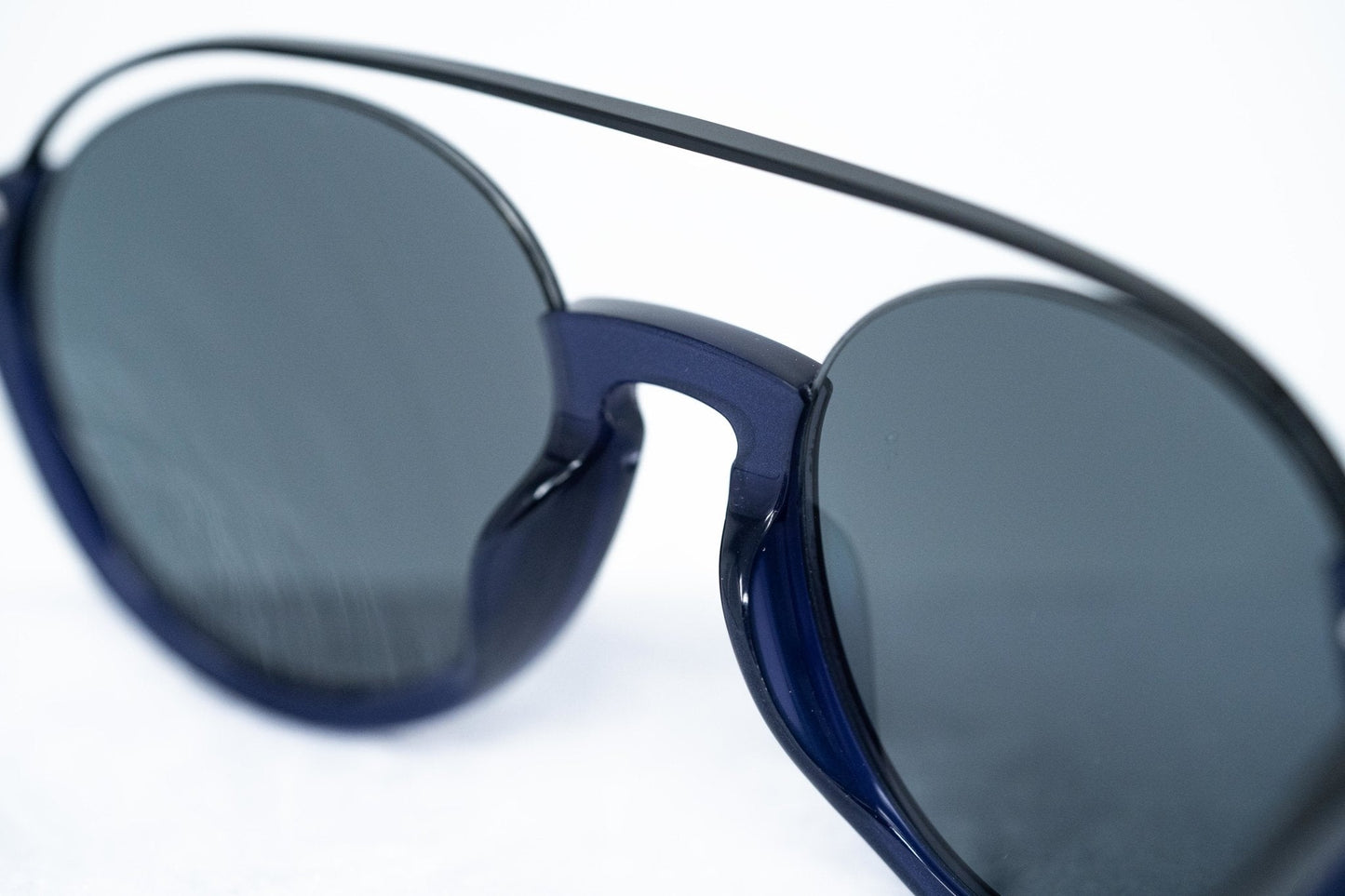 Kris Van Assche Sunglasses Round Black and Blue KVA83C4SUN