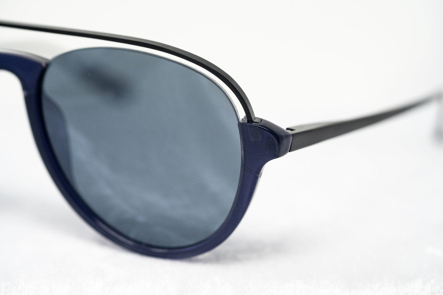 Kris Van Assche Sunglasses Navy Shiny Black and Blue