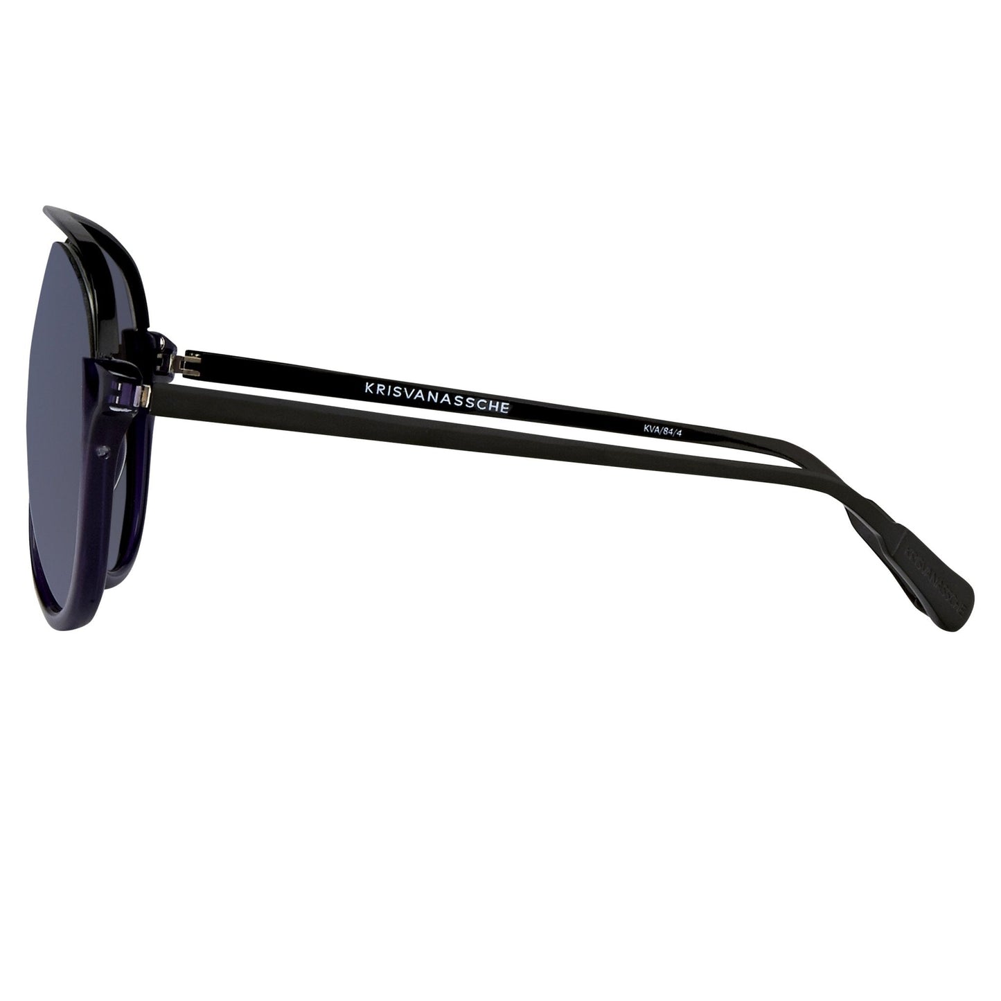 Kris Van Assche Sunglasses Navy Shiny Black and Blue