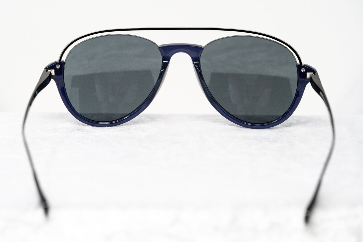 Kris Van Assche Sunglasses Navy Shiny Black and Blue