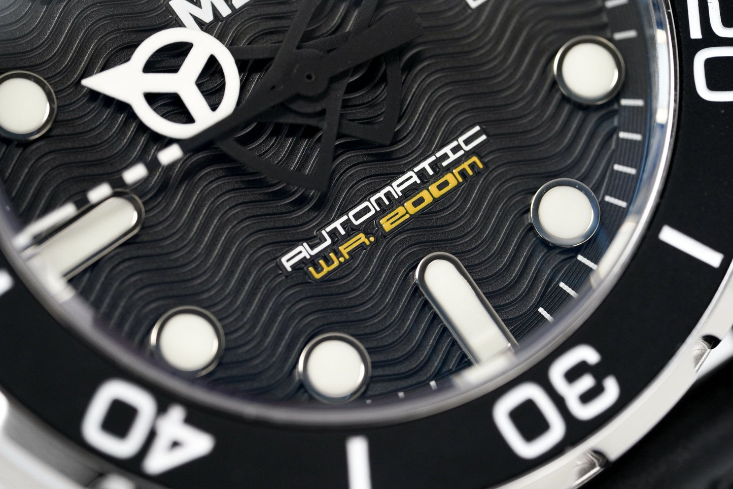 M2Z Men's Watch Diver 200 Black 200-002
