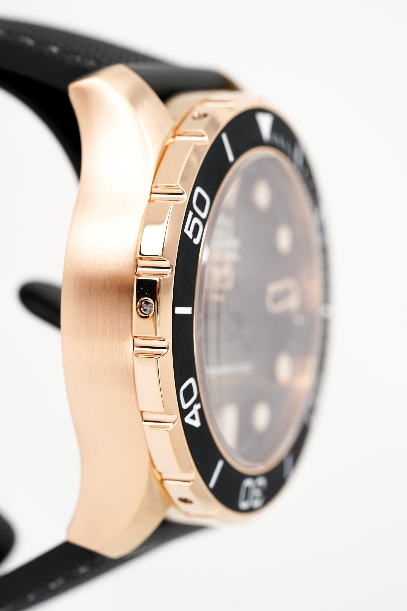 M2Z Men's Watch Diver 200 Black IP Rose Gold 200-008