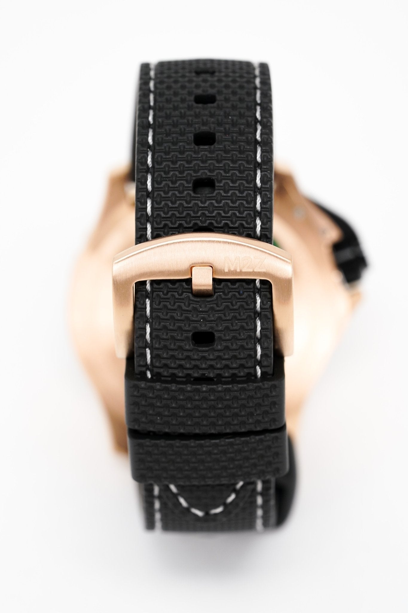 M2Z Men's Watch Diver 200 Black IP Rose Gold 200-008
