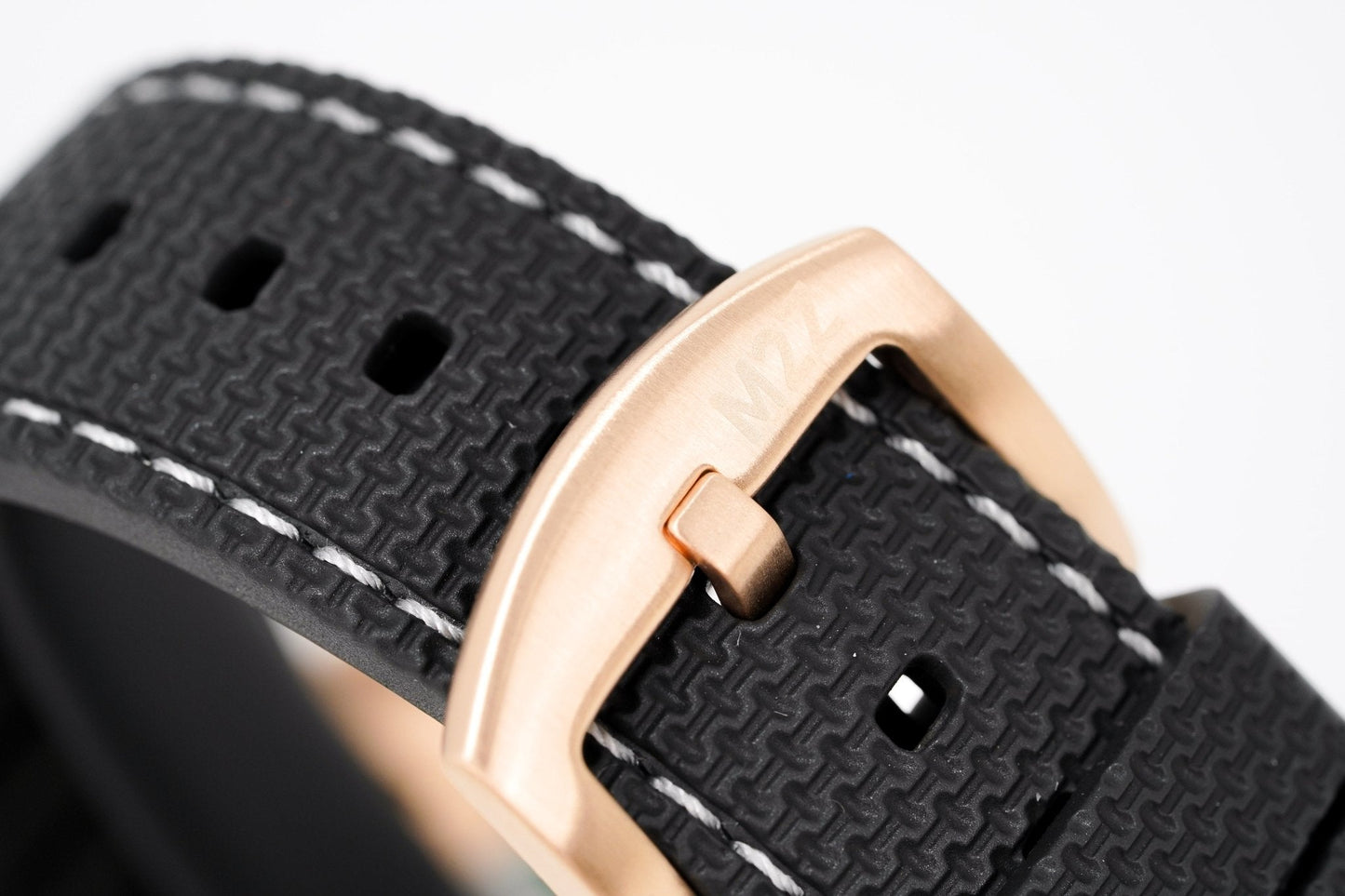 M2Z Men's Watch Diver 200 Black IP Rose Gold 200-008