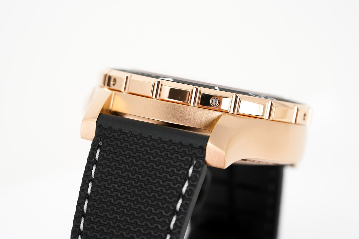 M2Z Men's Watch Diver 200 Black IP Rose Gold 200-008