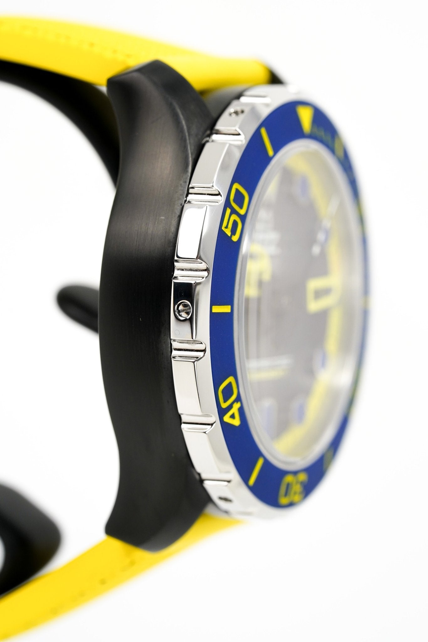 M2Z Men's Watch Diver 200 Yellow IP Black 200-006