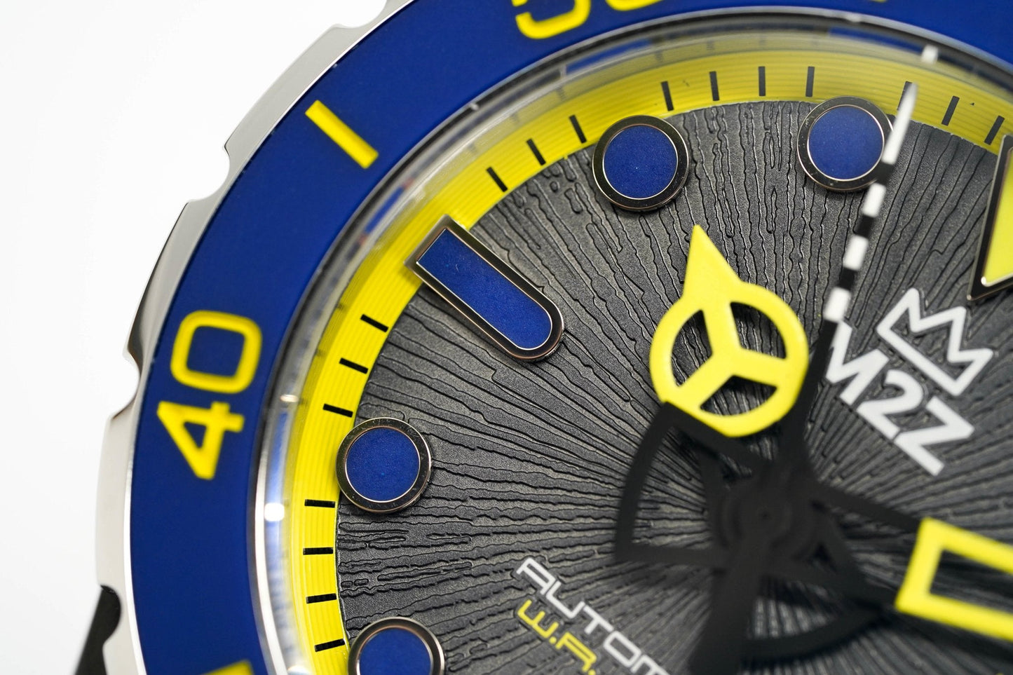 M2Z Men's Watch Diver 200 Yellow IP Black 200-006