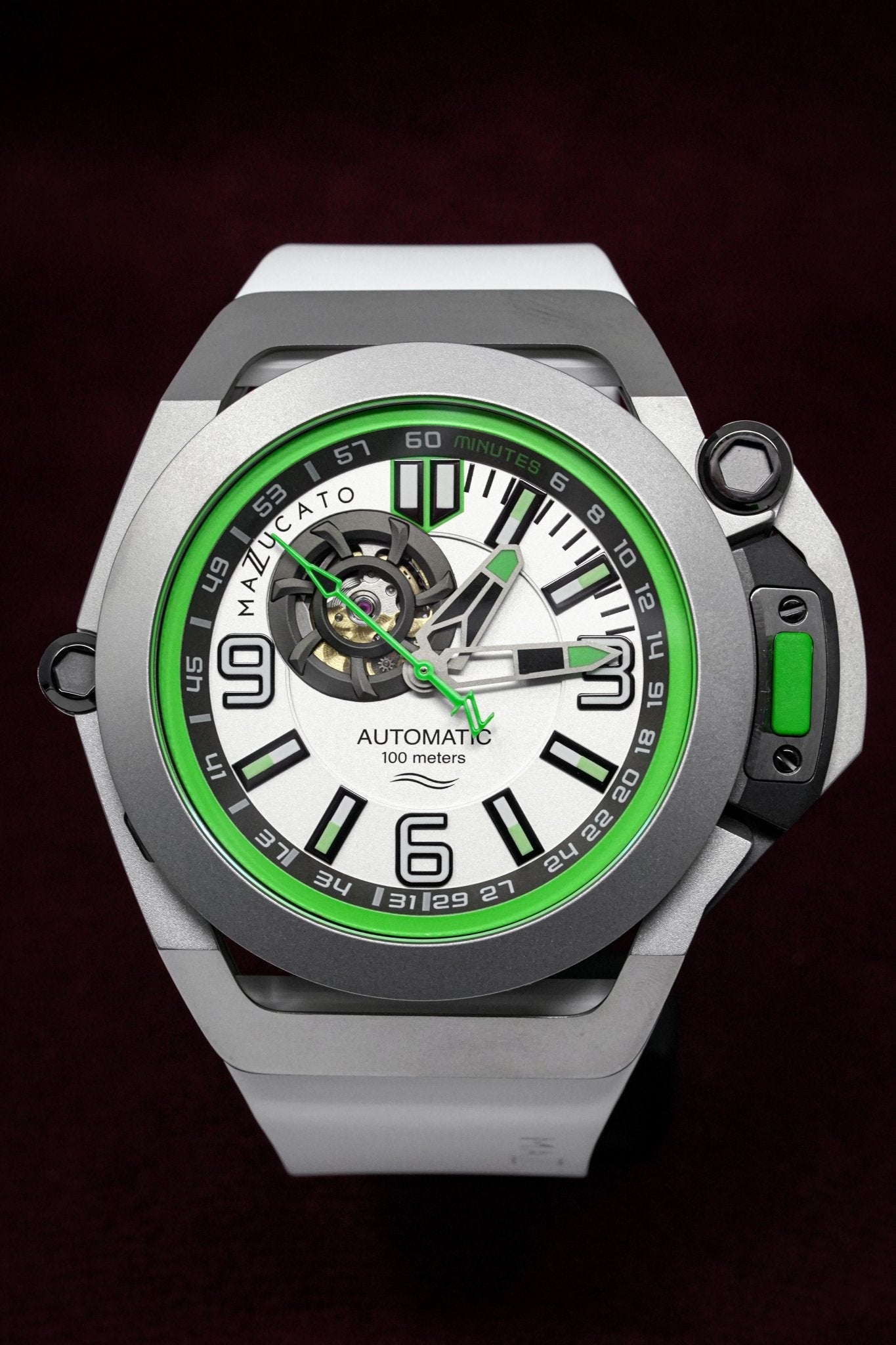 Mazzucato RIM Scuba White Green SUB07-WH802