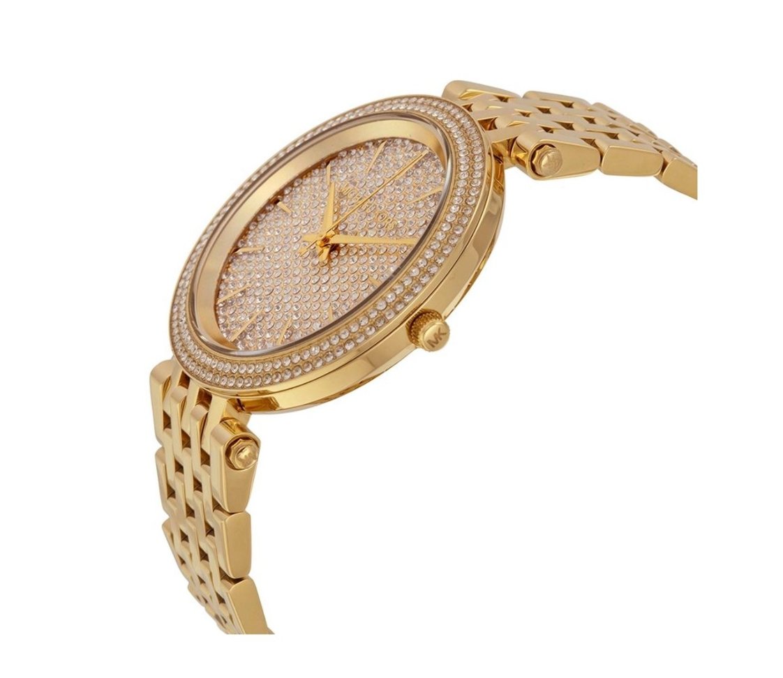 Michael Kors Ladies Watch Darci 39mm Gold Pave MK3438