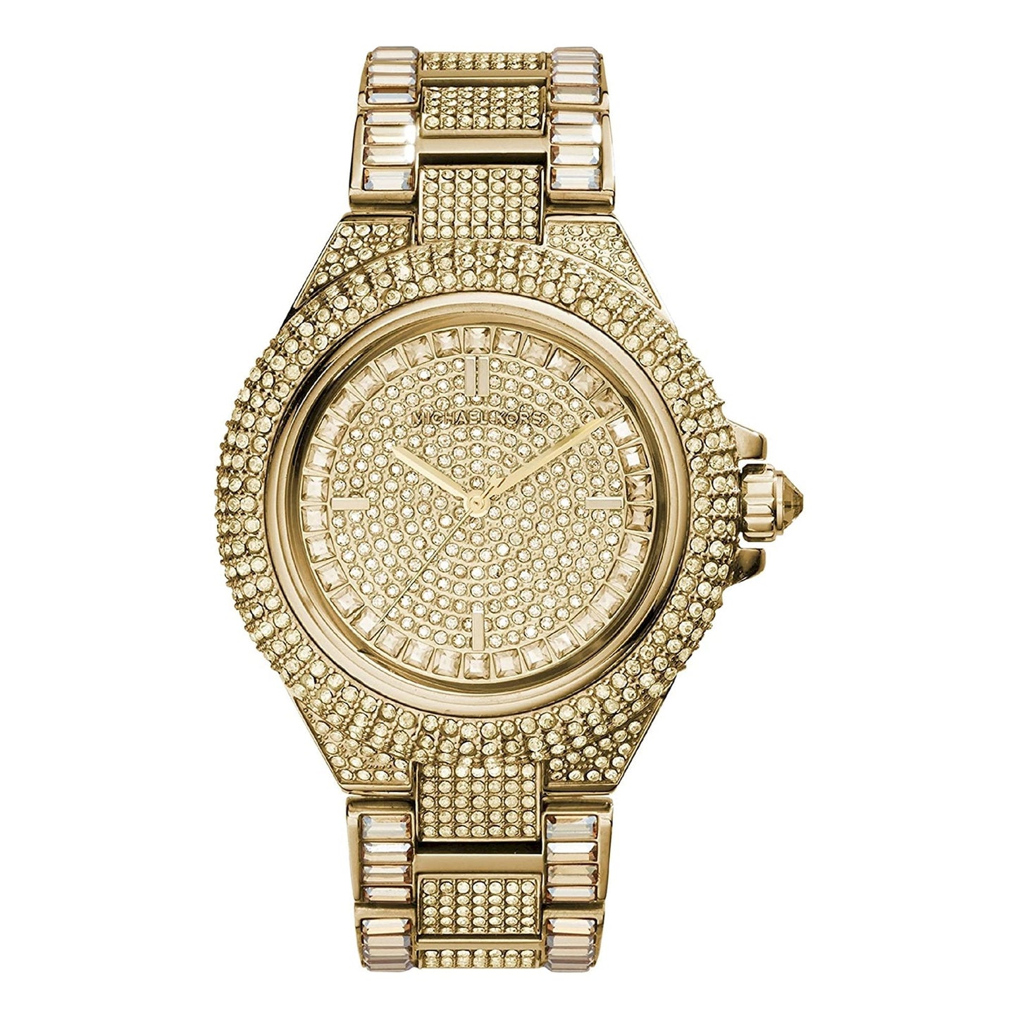 Michael Kors Ladies Watch Camille Glitz 43mm Gold MK5720
