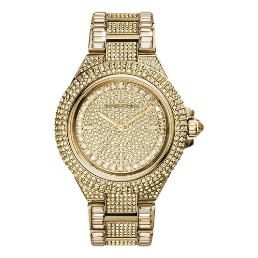 Michael Kors Ladies Watch Camille Glitz 43mm Gold MK5720