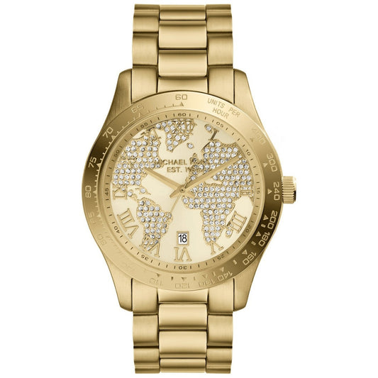 Michael Kors Ladies Watch Layton Gold Pave Dial MK5959