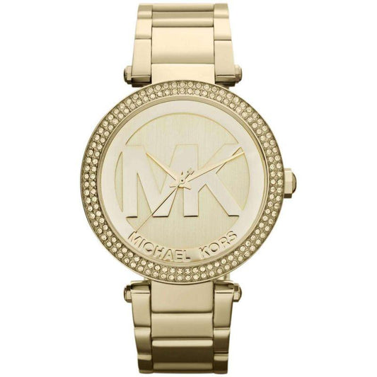 Michael Kors Ladies Watch Parker 39mm Yellow Gold MK5784