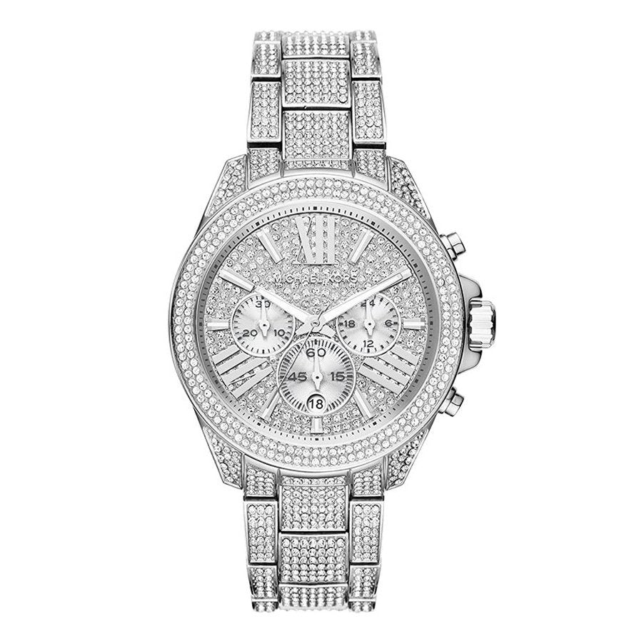 Michael Kors Ladies Watch Silver Wren Chronograph MK6317