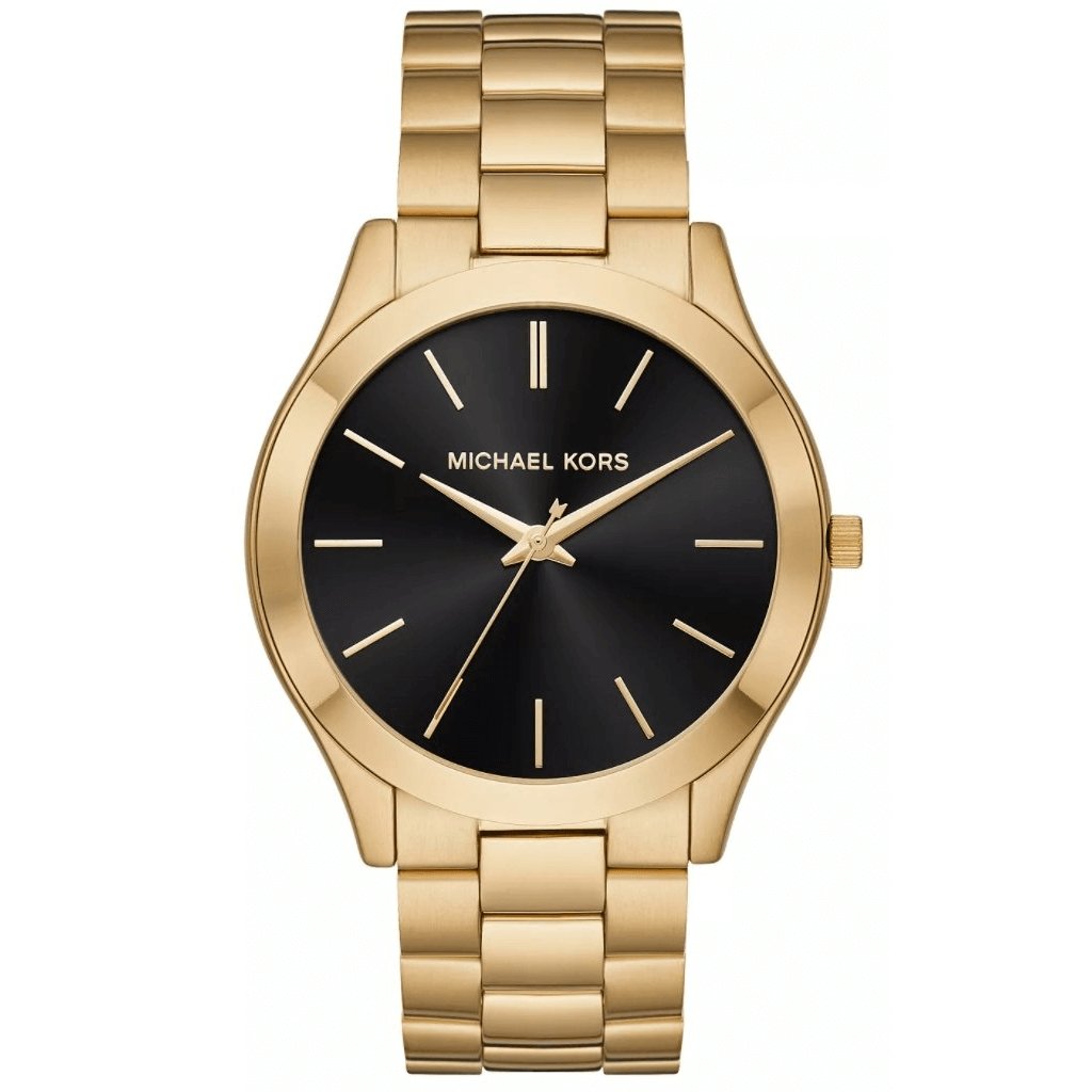 Michael Kors Unisex Watch Slim Runway 42mm Gold MK3478