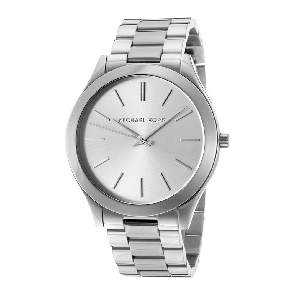 Michael Kors Ladies Watch Slim Runway Silver MK3178