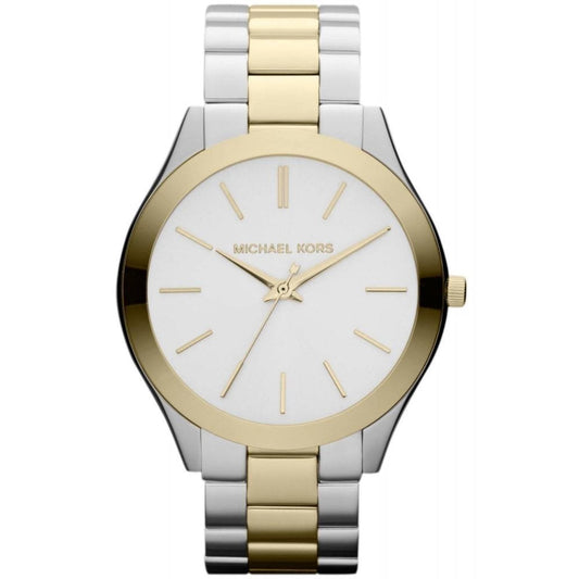 Michael Kors Ladies Watch Slim Runway 42mm Two Tone MK3198