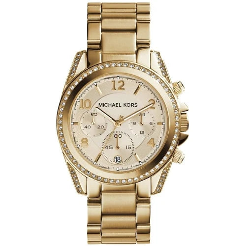 Michael Kors 39mm Gold Blair Chronograph Watch MK5166