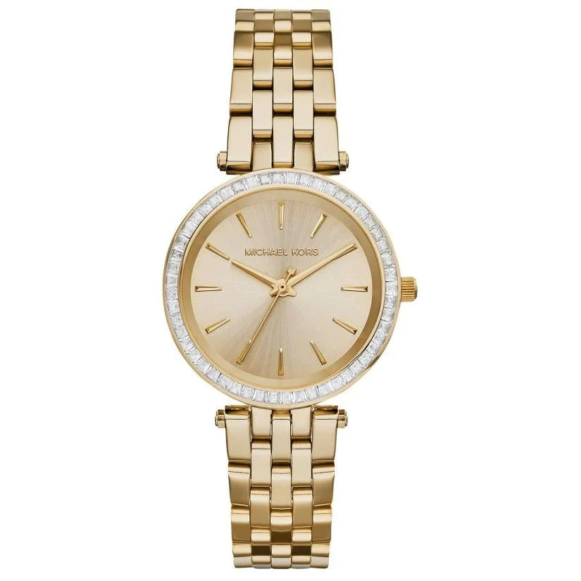 Michael Kors Ladies Watch Darci Mini 33mm Yellow Gold MK3365