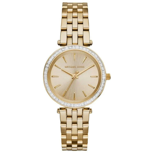 Michael Kors Ladies Watch Darci Mini 33mm Yellow Gold MK3365
