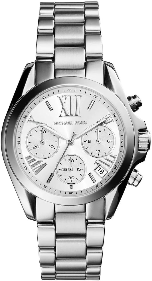Michael Kors Watch Silver Bradshaw 35mm Chronograph MK6174