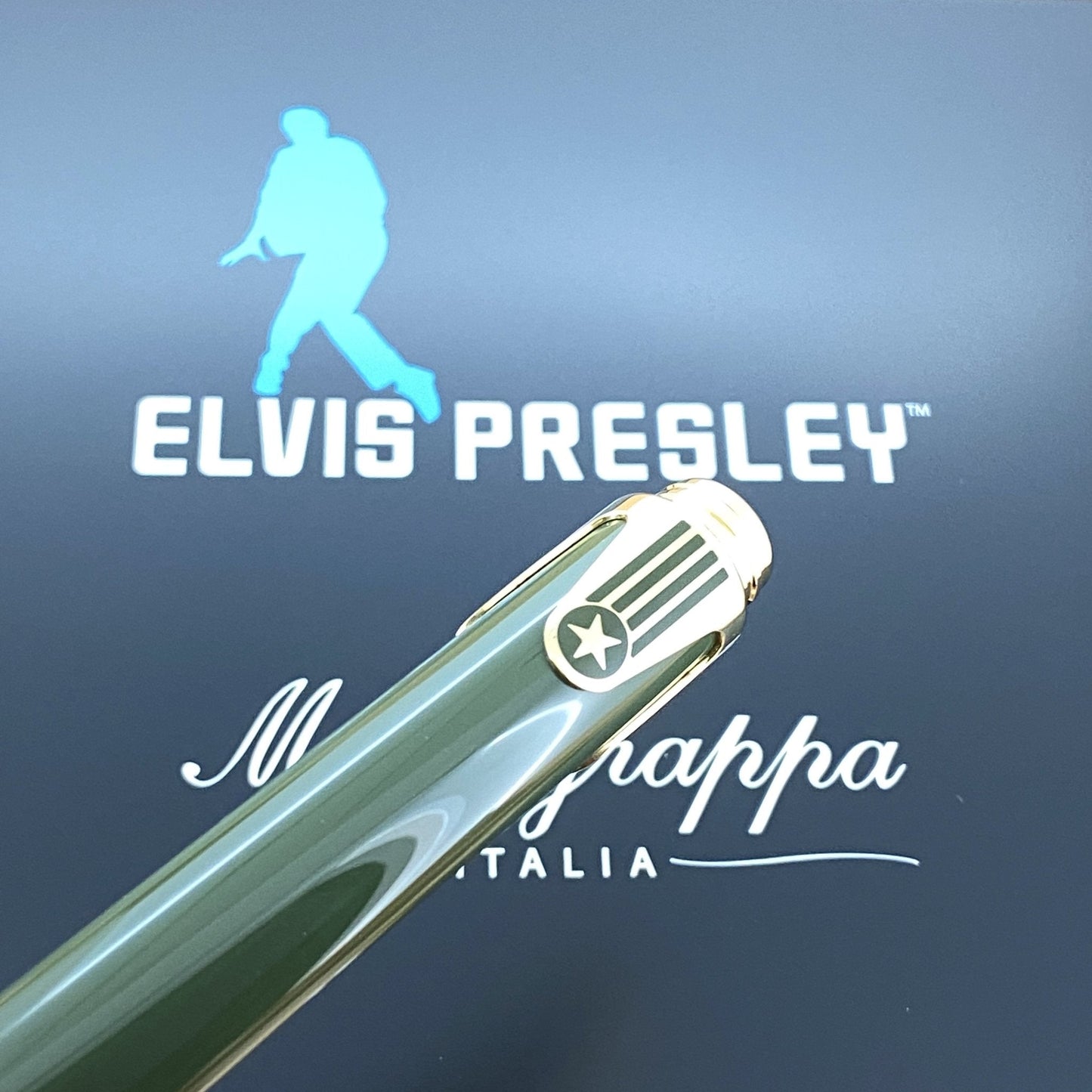 Montegrappa Pen Icons Elvis Presley Fountain Pen Fine Tip Green ISICE2YG
