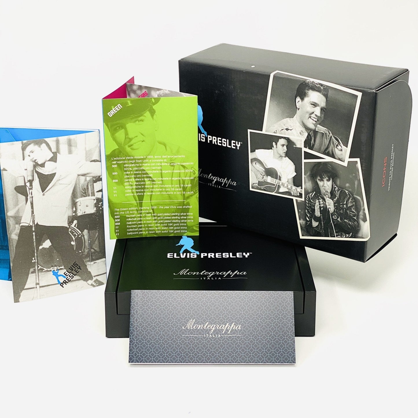 Montegrappa Pen Icons Elvis Presley Fountain Pen Fine Tip Green ISICE2YG