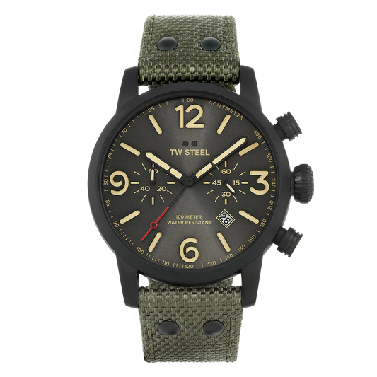 TW Steel Watch Maverick Chronograph Khaki MS124