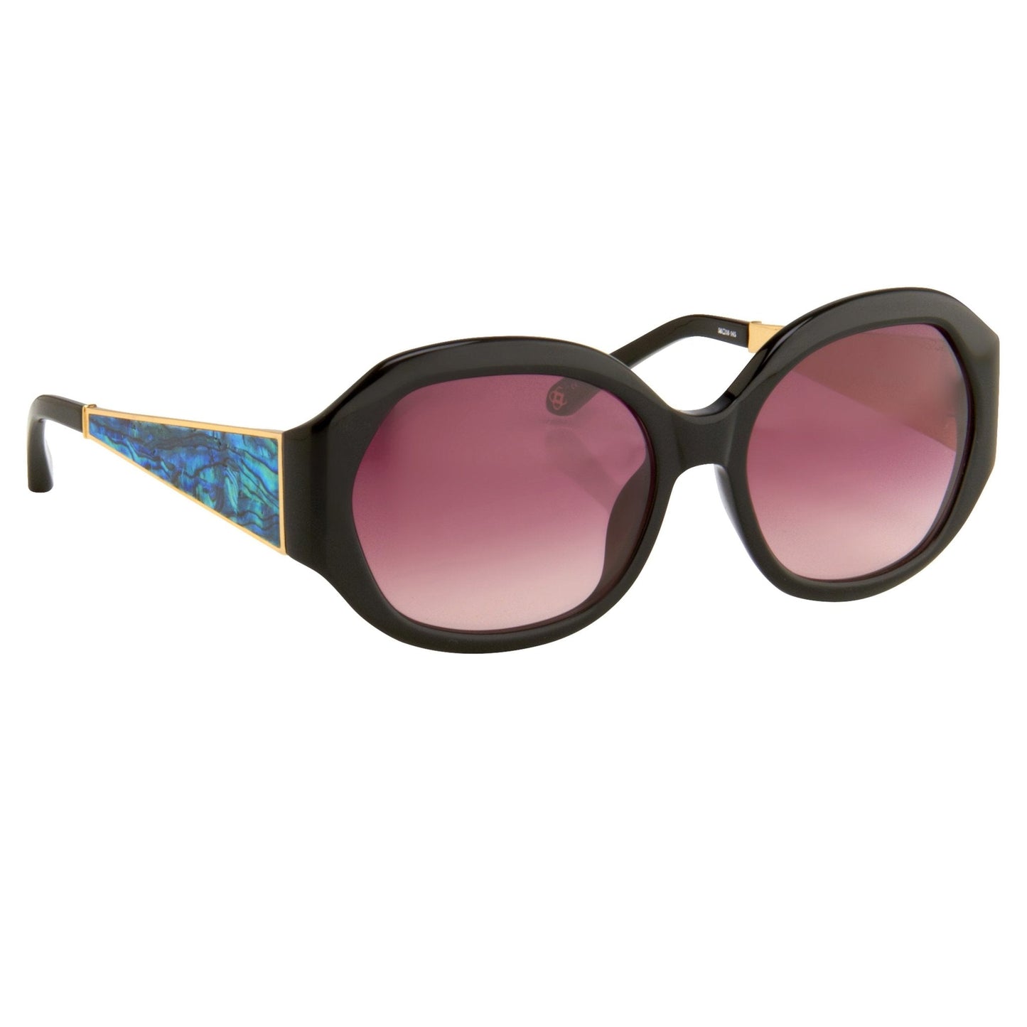 Oscar De La Renta Sunglasses Jackie O Black and Pink