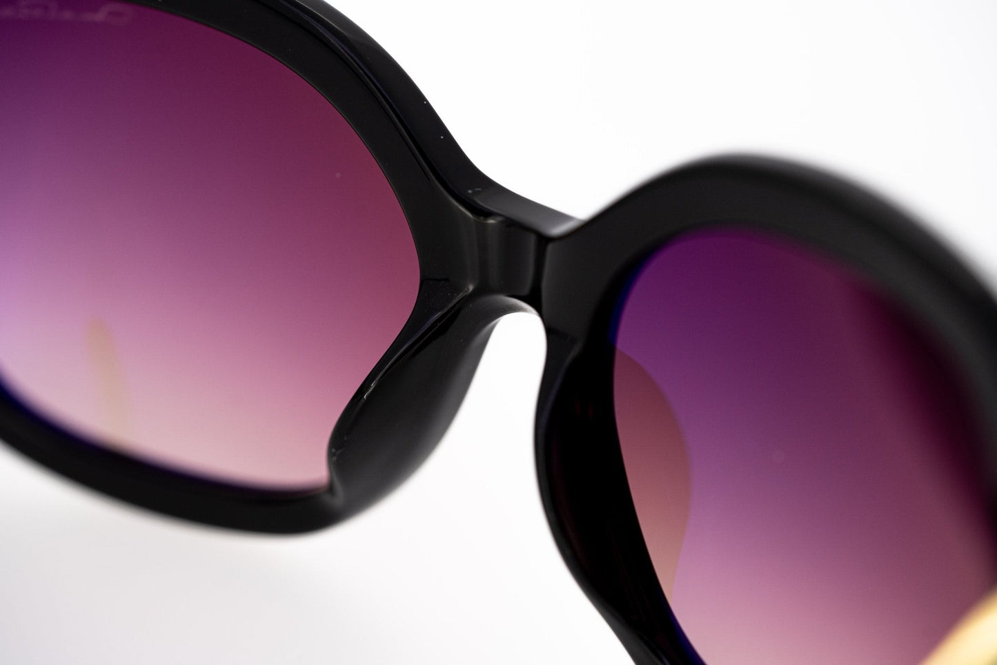 Oscar De La Renta Sunglasses Jackie O Black and Pink