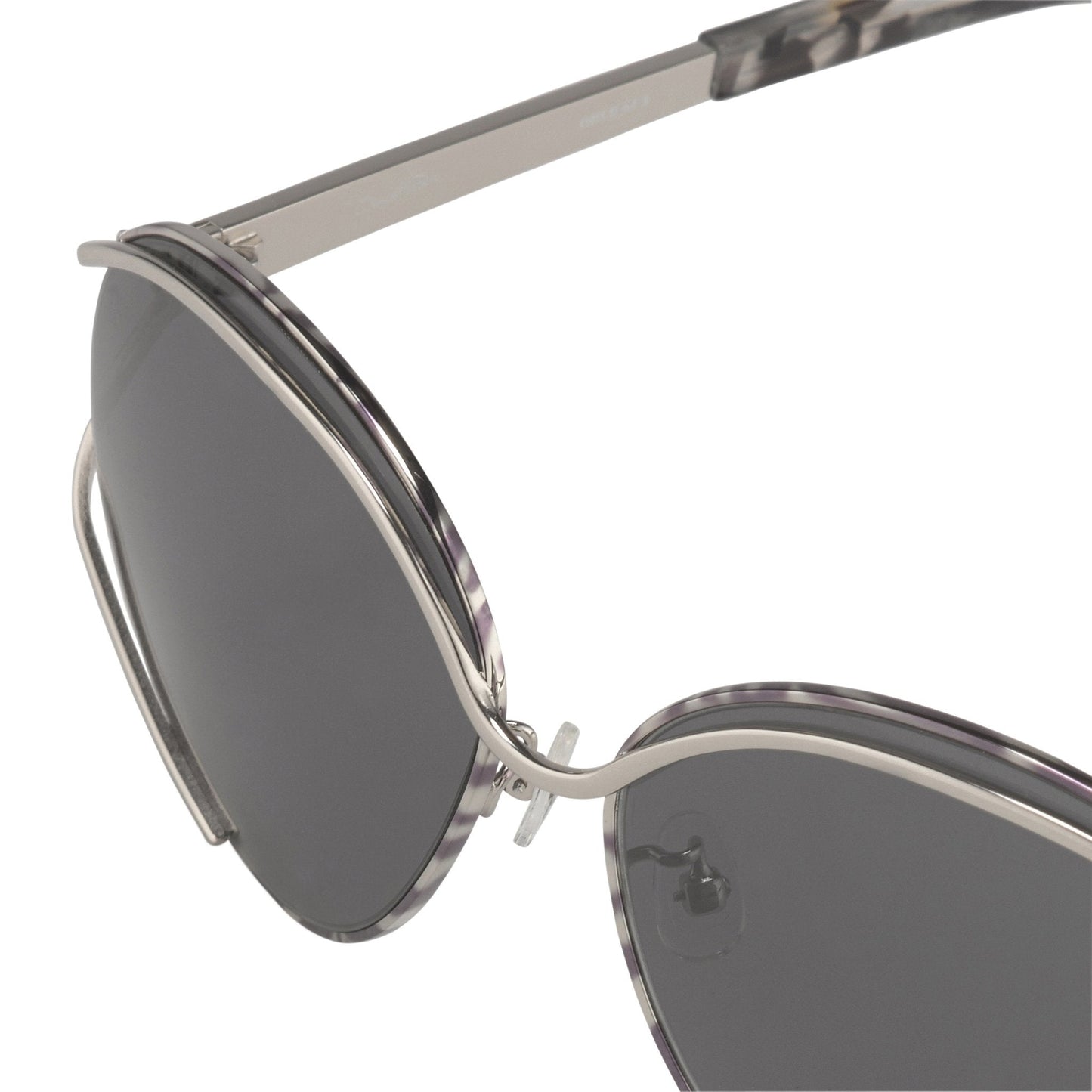 Oscar De La Renta Sunglasses Oval Black White and Grey