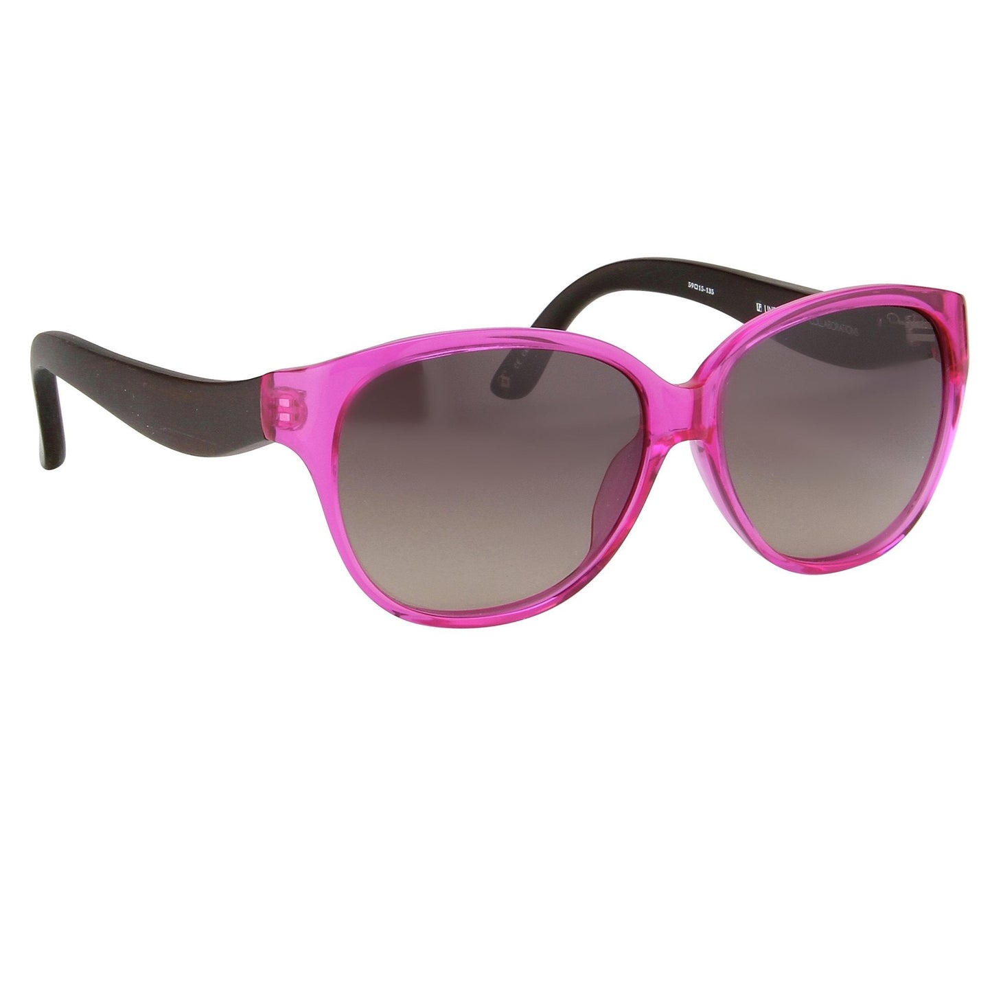 Oscar De La Renta Sunglasses Oval Pink and Dark Grey