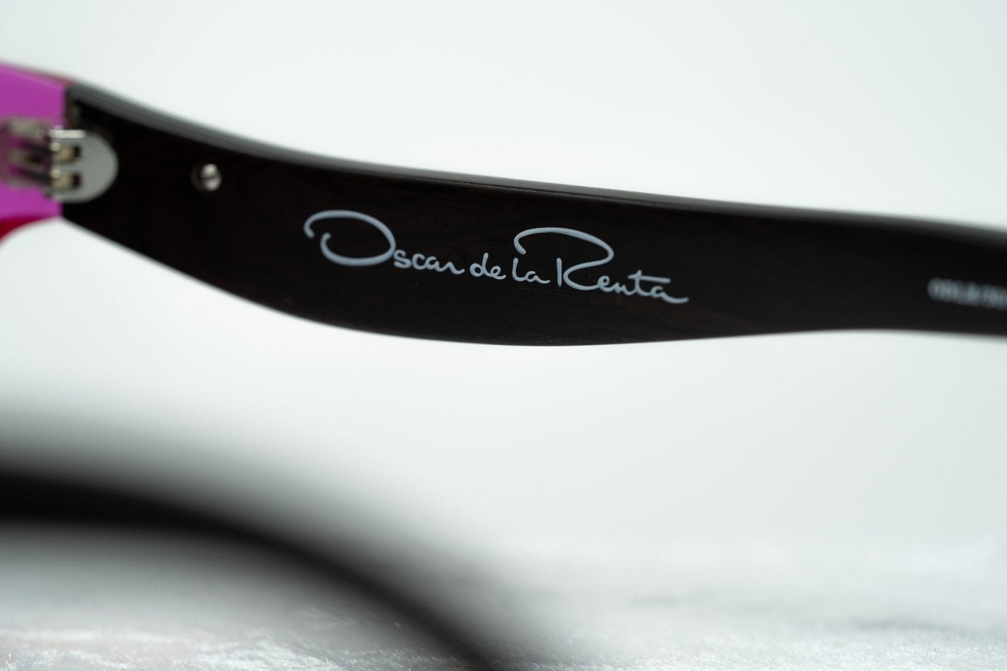 Oscar De La Renta Sunglasses Oval Pink and Dark Grey
