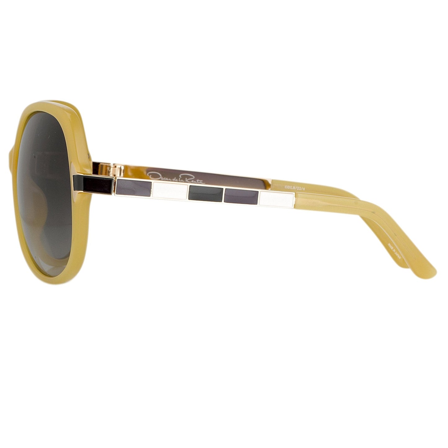 Oscar De La Renta Sunglasses Oversized Beige and Grey