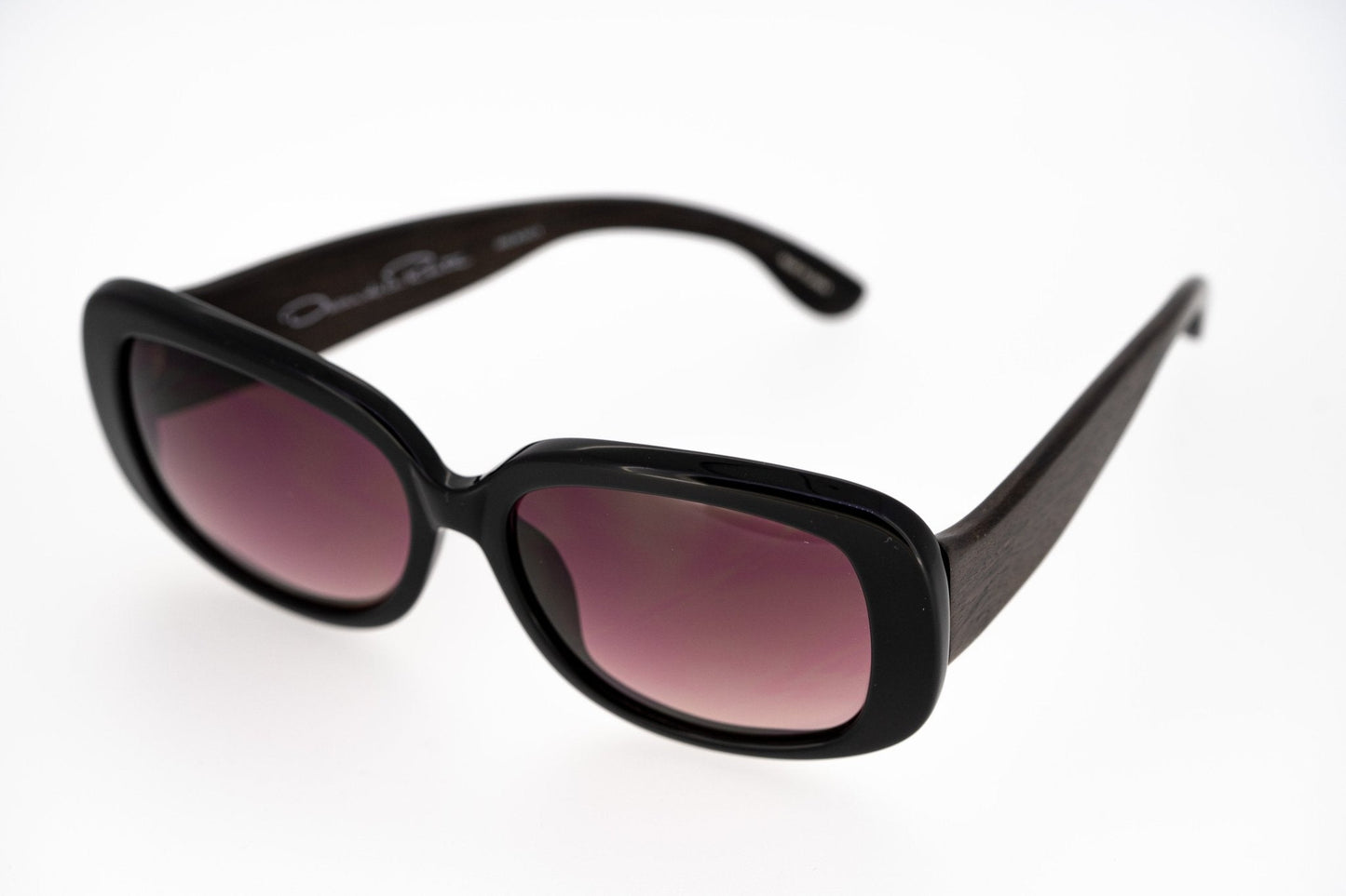 Oscar De La Renta Ladies Sunglasses Oversized Black and Burgundy ODLR25C1SUN