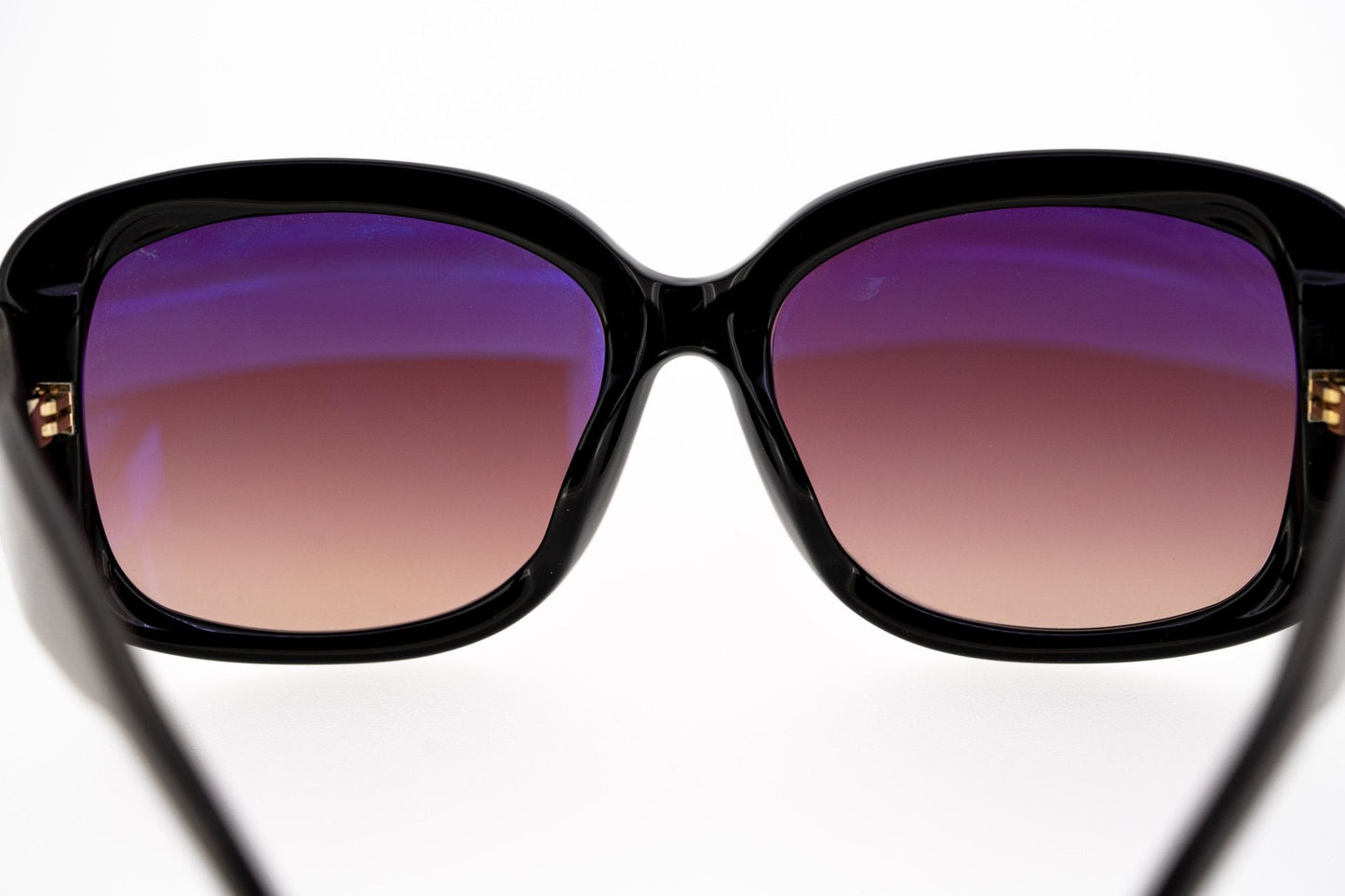 Oscar De La Renta Ladies Sunglasses Oversized Black and Burgundy ODLR25C1SUN