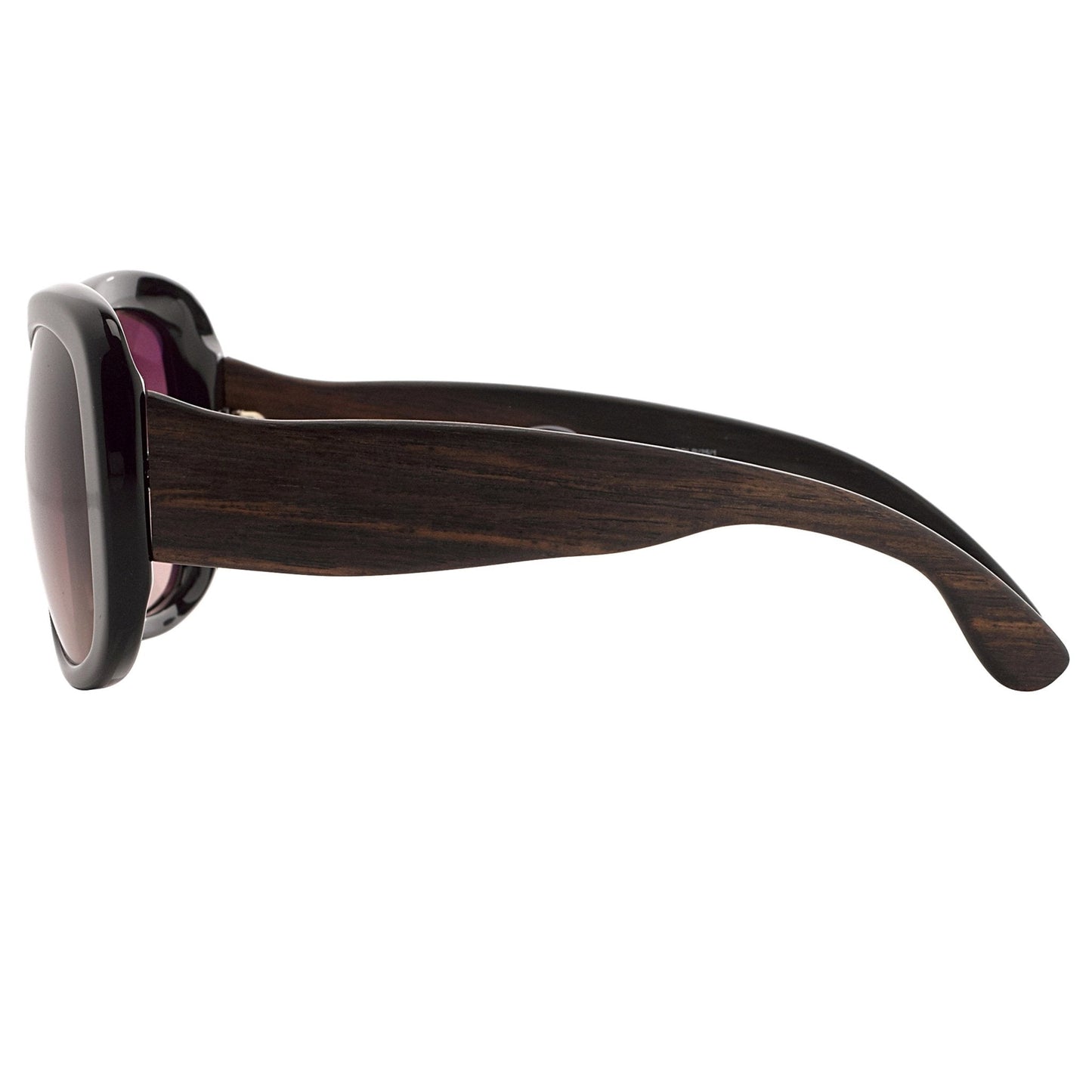 Oscar De La Renta Ladies Sunglasses Oversized Black and Burgundy ODLR25C1SUN