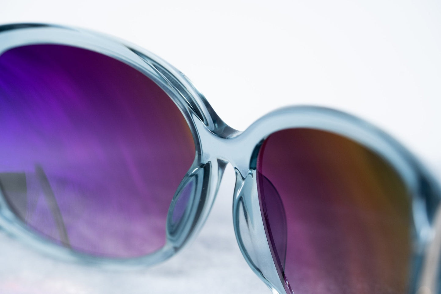 Oscar De La Renta Sunglasses Oversized Blue and Dark Grey