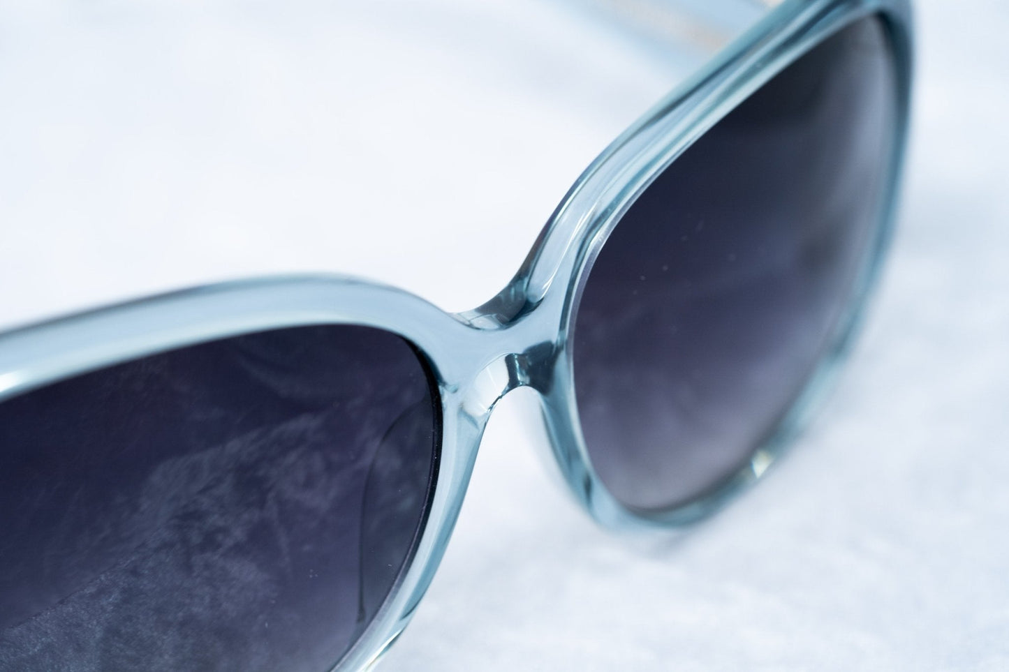 Oscar De La Renta Sunglasses Oversized Blue and Dark Grey