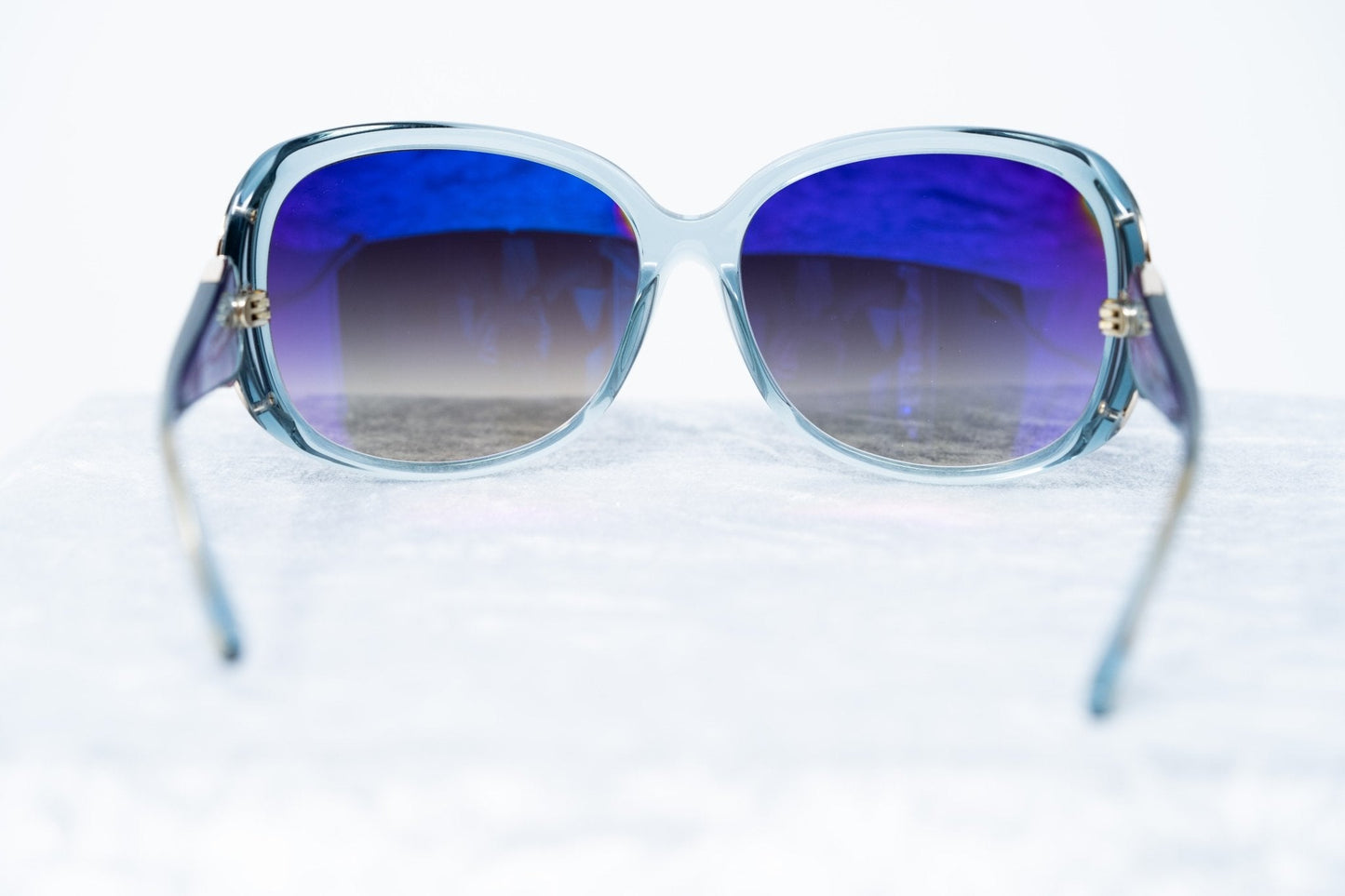Oscar De La Renta Sunglasses Oversized Blue and Dark Grey