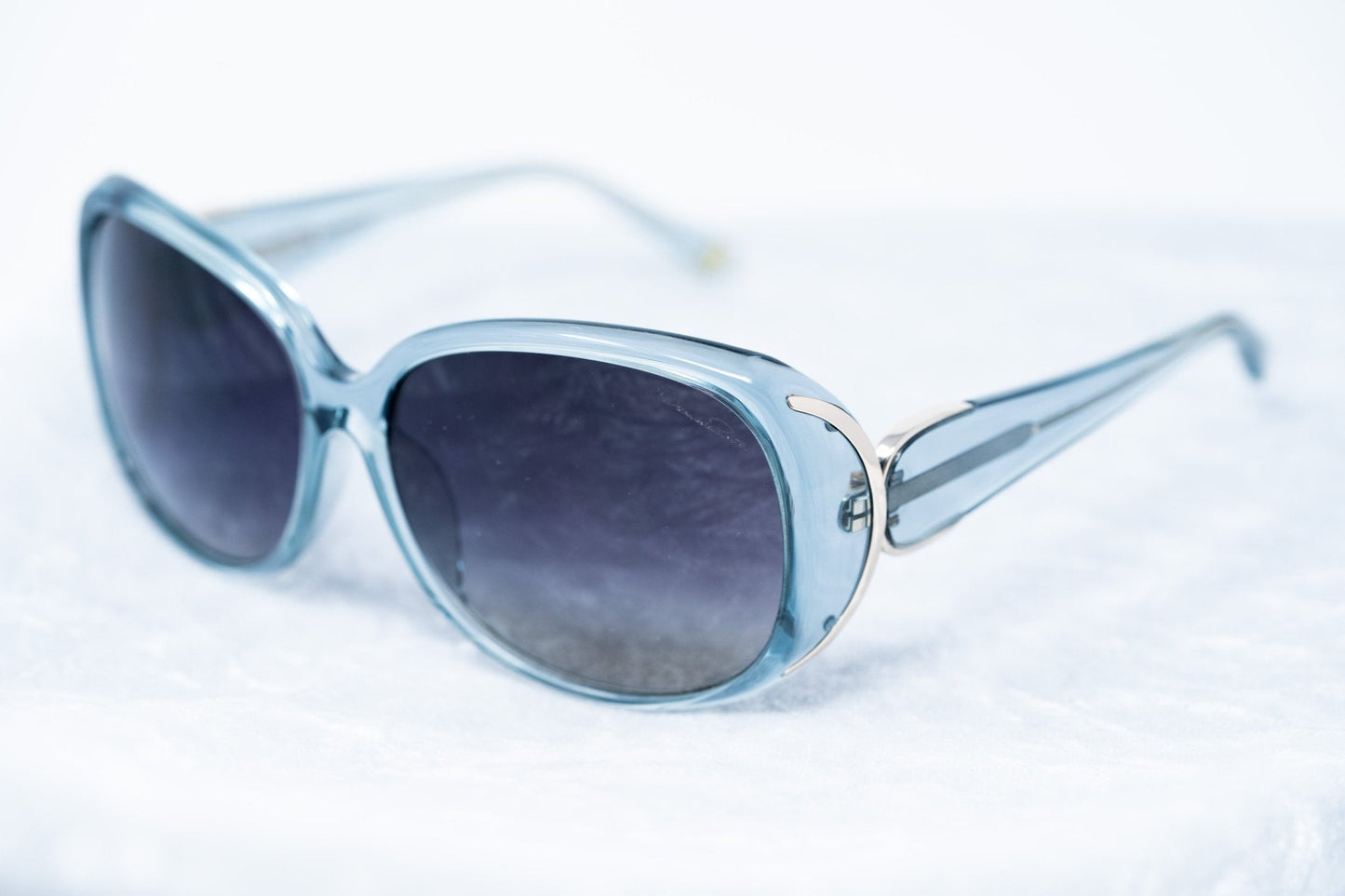 Oscar De La Renta Sunglasses Oversized Blue and Dark Grey