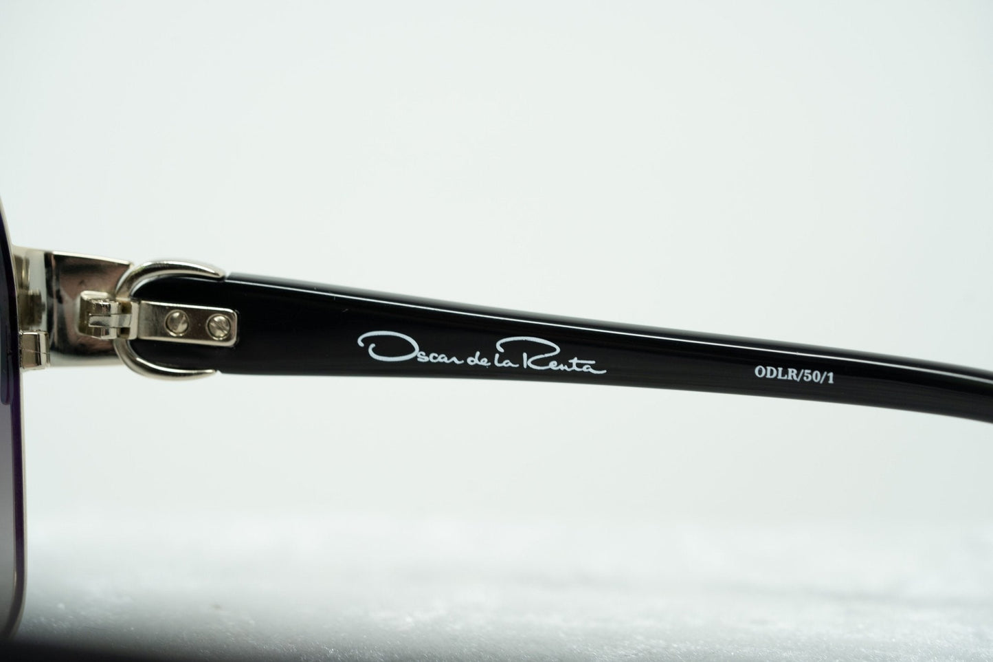 Oscar De La Renta Sunglasses Oversized Aquamarine Enamel and Grey