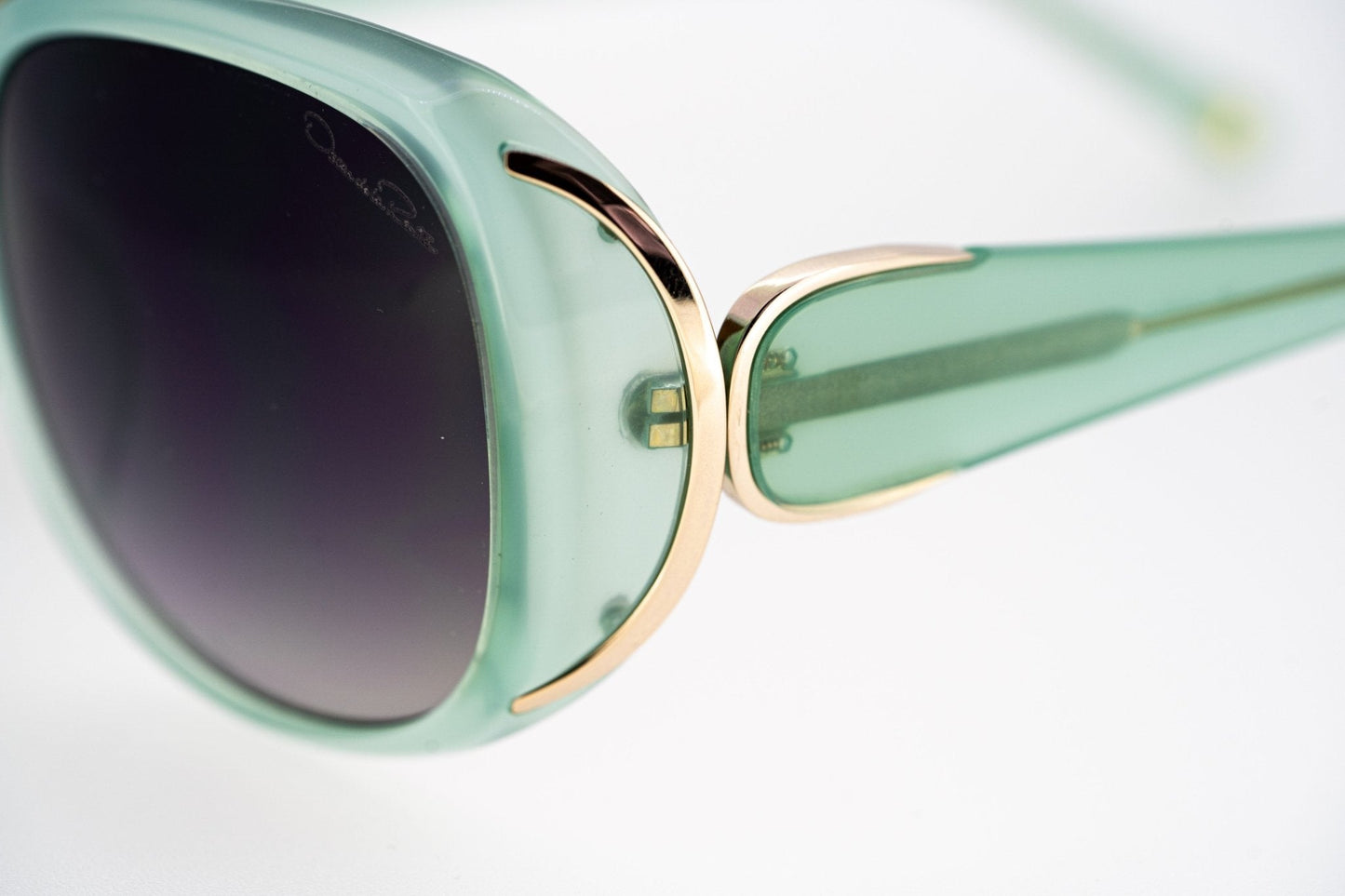 Oscar De La Renta Sunglasses Oversized Mint and Grey