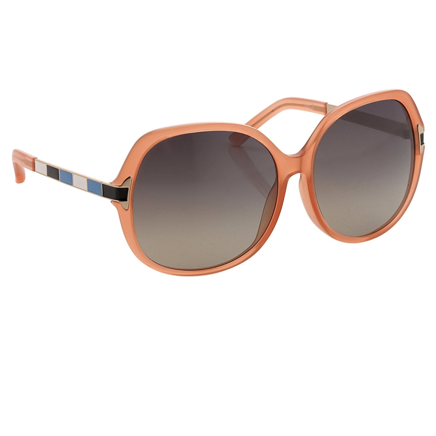 Oscar De La Renta Sunglasses Round Oversized Orange and Grey