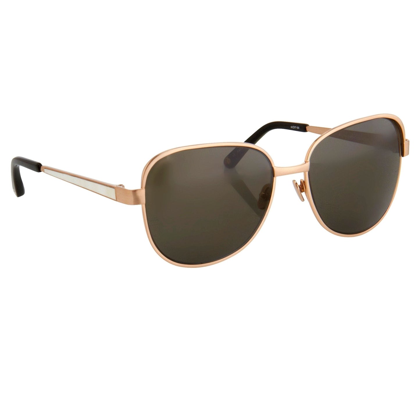 Oscar De La Renta Sunglasses Oversized Rose Gold and Green