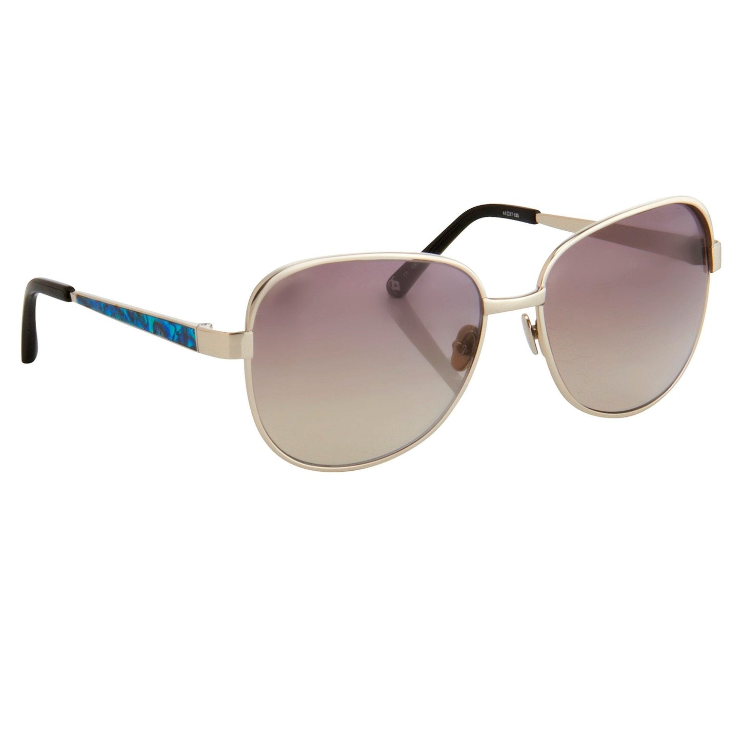 Oscar De La Renta Sunglasses Oversized Silver and Grey